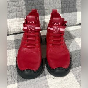 Brand New Crazy Savage Red and Black women’s Hi-Tops. Size 7 - 7.5